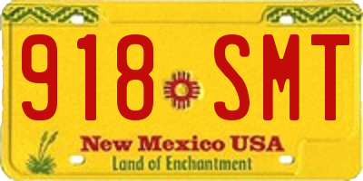 NM license plate 918SMT