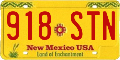 NM license plate 918STN