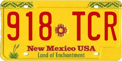 NM license plate 918TCR