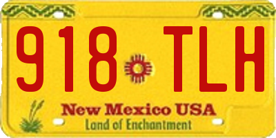 NM license plate 918TLH