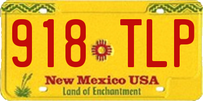 NM license plate 918TLP