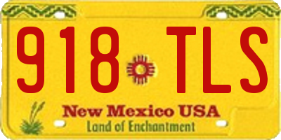 NM license plate 918TLS