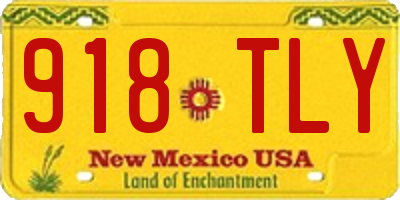 NM license plate 918TLY