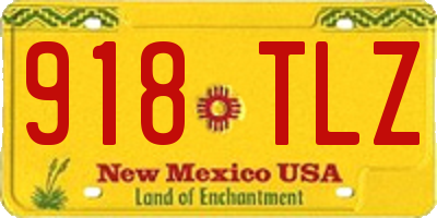 NM license plate 918TLZ