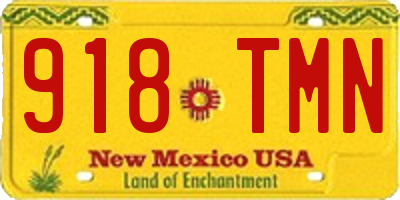 NM license plate 918TMN