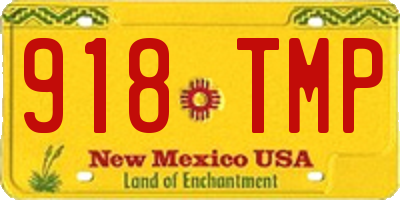 NM license plate 918TMP