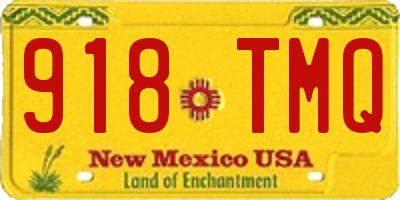 NM license plate 918TMQ
