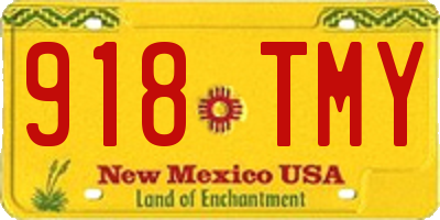 NM license plate 918TMY