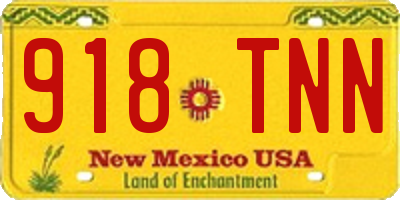 NM license plate 918TNN