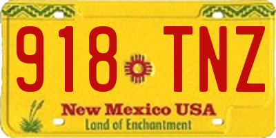 NM license plate 918TNZ