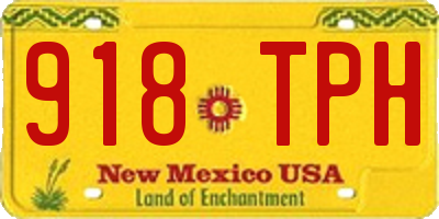 NM license plate 918TPH