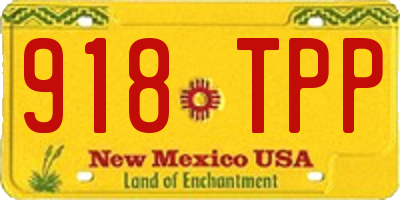NM license plate 918TPP