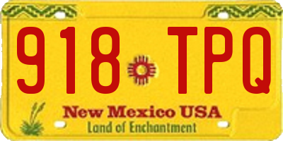 NM license plate 918TPQ
