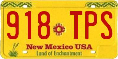 NM license plate 918TPS