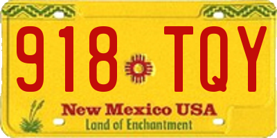 NM license plate 918TQY