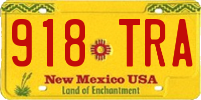 NM license plate 918TRA