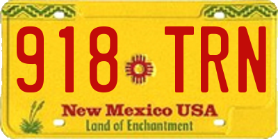 NM license plate 918TRN