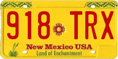 NM license plate 918TRX