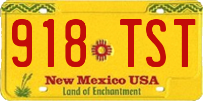 NM license plate 918TST