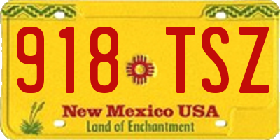 NM license plate 918TSZ