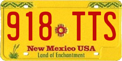 NM license plate 918TTS