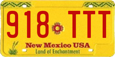 NM license plate 918TTT