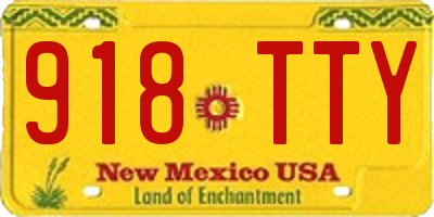 NM license plate 918TTY