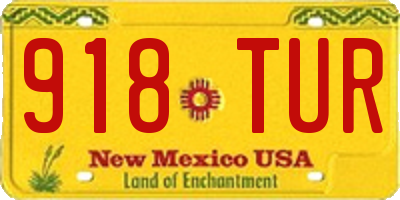 NM license plate 918TUR