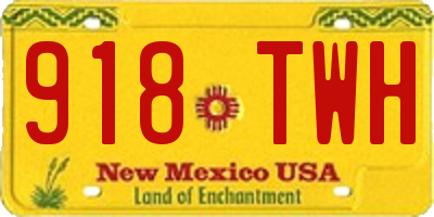 NM license plate 918TWH