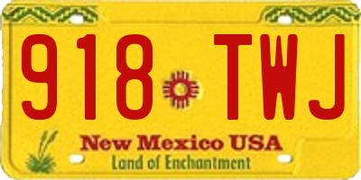 NM license plate 918TWJ