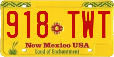 NM license plate 918TWT