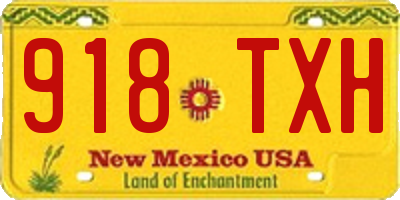 NM license plate 918TXH