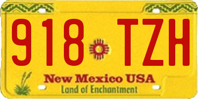 NM license plate 918TZH