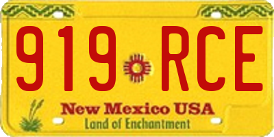 NM license plate 919RCE