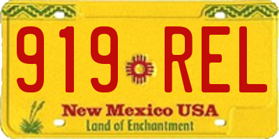 NM license plate 919REL