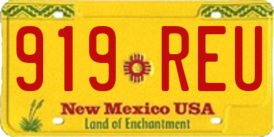 NM license plate 919REU
