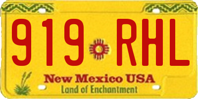 NM license plate 919RHL