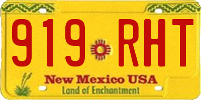 NM license plate 919RHT