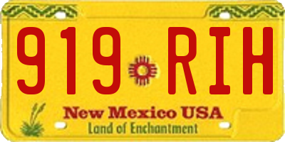 NM license plate 919RIH