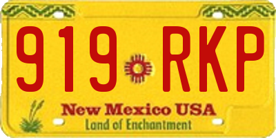 NM license plate 919RKP