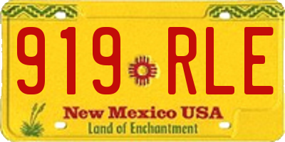 NM license plate 919RLE