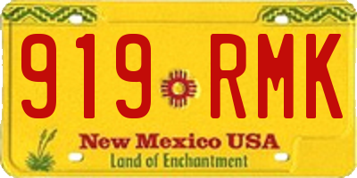 NM license plate 919RMK