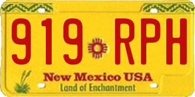 NM license plate 919RPH