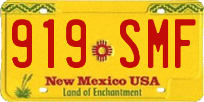 NM license plate 919SMF