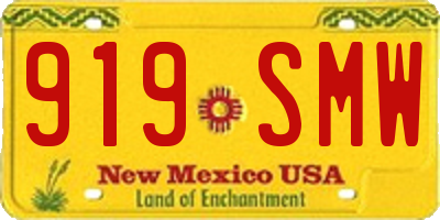 NM license plate 919SMW