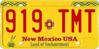 NM license plate 919TMT