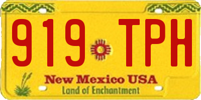 NM license plate 919TPH