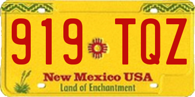 NM license plate 919TQZ
