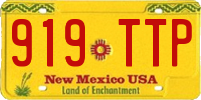 NM license plate 919TTP
