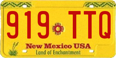NM license plate 919TTQ